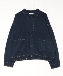 MANYMENMANYMINDS / ハンドステッチニットJKT