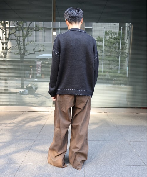 many men many mind(メニーメンメニーマインド)の「MANYMENMANYMINDS / ハンドステッチニットJKT(ニット/セーター・メンズ・ベージュ/ネイビー/チャコールグレー/ブラック・LARGE/MEDIUM)」の15枚目の写真