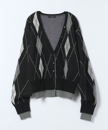 JEANASIS | 12GレイヤードアーガイルVカーディガン/603804(カーディガン/ボレロ)