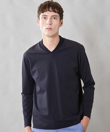 UNION STATION（ユニオンステーション）の「【デオトラント素材】シルケットライクポンチ VネックジャケT（Tシャツ/カットソー）」