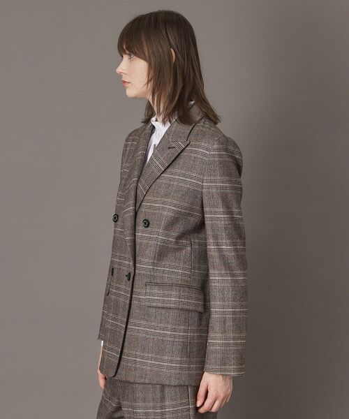 DRESSTERIOR（ドレステリア）の「【otonaMUSE 11月号掲載】サキソニーグレンチェックジャケット（テーラードジャケット・レディース・ダークブラウン系1・34/38/36）」の9枚目の写真