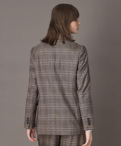DRESSTERIOR（ドレステリア）の「【otonaMUSE 11月号掲載】サキソニーグレンチェックジャケット（テーラードジャケット・レディース・ダークブラウン系1・34/38/36）」の10枚目の写真