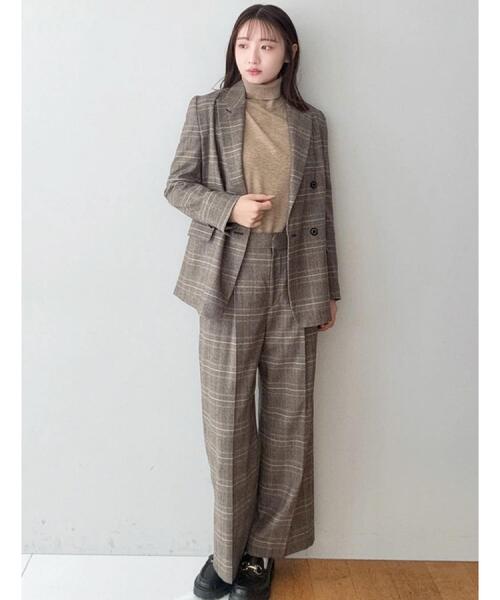 DRESSTERIOR（ドレステリア）の「【otonaMUSE 11月号掲載】サキソニーグレンチェックジャケット（テーラードジャケット・レディース・ダークブラウン系1・34/38/36）」の19枚目の写真