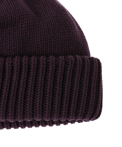crepuscule（クレプスキュール）の「crepuscule Knit Cap 1 2503-024（ニットキャップ/ビーニー・メンズ・パープル/ブラック/カーキ/グレー・FREE）」の5枚目の写真
