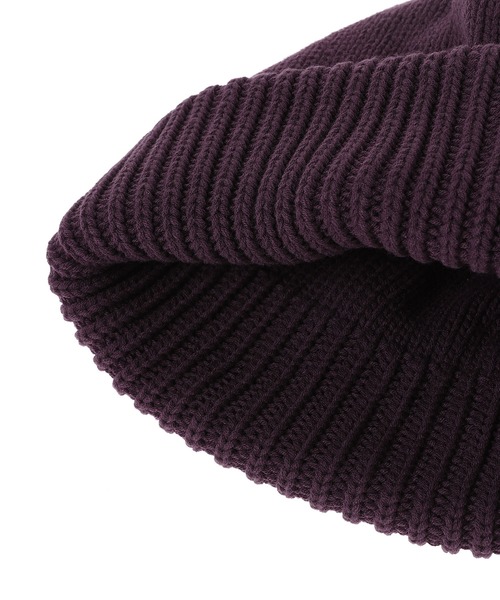 crepuscule（クレプスキュール）の「crepuscule Knit Cap 1 2503-024（ニットキャップ/ビーニー・メンズ・パープル/ブラック/カーキ/グレー・FREE）」の6枚目の写真