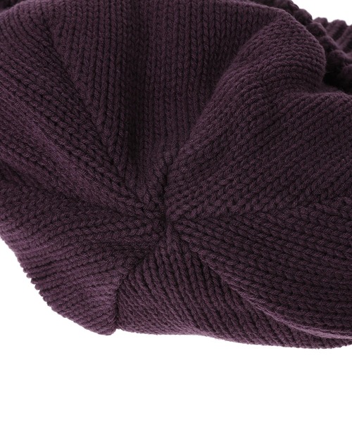 crepuscule（クレプスキュール）の「crepuscule Knit Cap 1 2503-024（ニットキャップ/ビーニー・メンズ・パープル/ブラック/カーキ/グレー・FREE）」の10枚目の写真