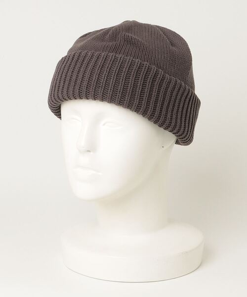 crepuscule（クレプスキュール）の「crepuscule Knit Cap 1 2503-024（ニットキャップ/ビーニー・メンズ・パープル/ブラック/カーキ/グレー・FREE）」の11枚目の写真