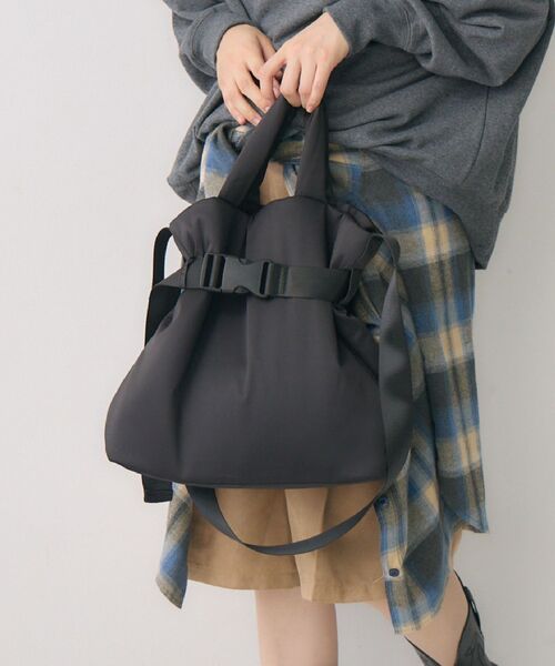 RETRO GIRL(レトロガール)の「撥水2WAYバッグ(ショルダーバッグ・レディース・ブラック/ライトグレー/グリーン・ONE SIZE)」の13枚目の写真