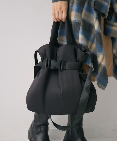 RETRO GIRL(レトロガール)の「撥水2WAYバッグ(ショルダーバッグ・レディース・ブラック/ライトグレー/グリーン・ONE SIZE)」の14枚目の写真