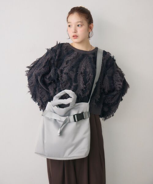 RETRO GIRL(レトロガール)の「撥水2WAYバッグ(ショルダーバッグ・レディース・ブラック/ライトグレー/グリーン・ONE SIZE)」の20枚目の写真