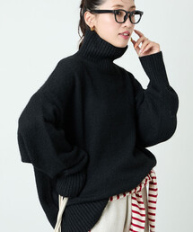 FREAK'S STORE | 限定展開　リブ タートルネック ニット プルオーバー(ニット/セーター)
