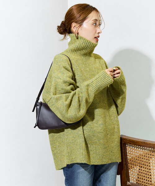 限定展開 リブ タートルネック ニット プルオーバー（ニット/セーター