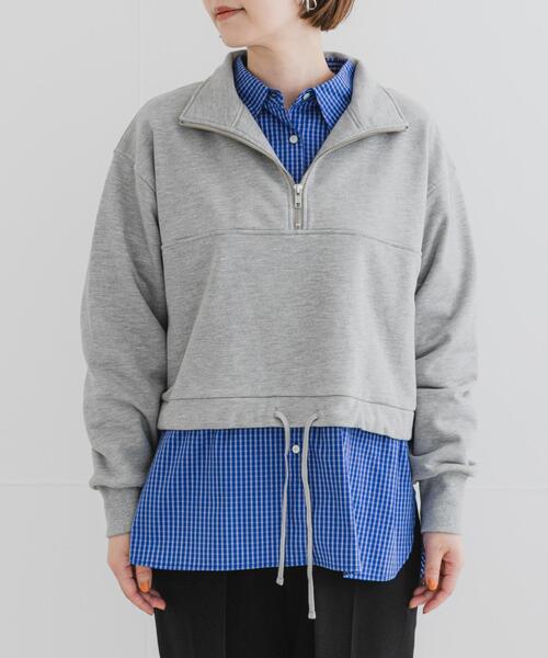 URBAN RESEARCH ROSSO WOMEN(アーバンリサーチ ロッソ)の「F by ROSSO ハーフジップスウェット(スウェット・レディース・ネイビー/グレー・FREE)」の22枚目の写真