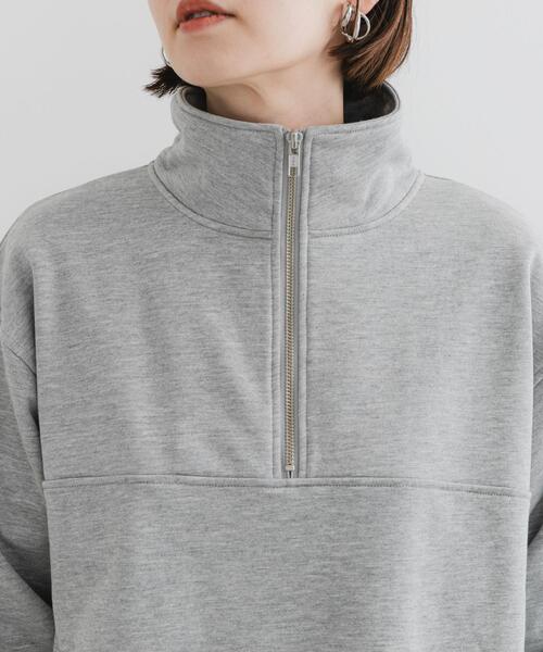 URBAN RESEARCH ROSSO WOMEN(アーバンリサーチ ロッソ)の「F by ROSSO ハーフジップスウェット(スウェット・レディース・ネイビー/グレー・FREE)」の3枚目の写真