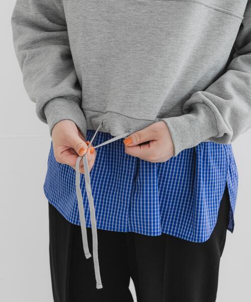 URBAN RESEARCH ROSSO WOMEN(アーバンリサーチ ロッソ)の「F by ROSSO ハーフジップスウェット(スウェット・レディース・ネイビー/グレー・FREE)」の5枚目の写真