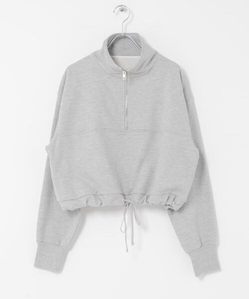 URBAN RESEARCH ROSSO WOMEN(アーバンリサーチ ロッソ)の「F by ROSSO ハーフジップスウェット(スウェット・レディース・ネイビー/グレー・FREE)」の6枚目の写真