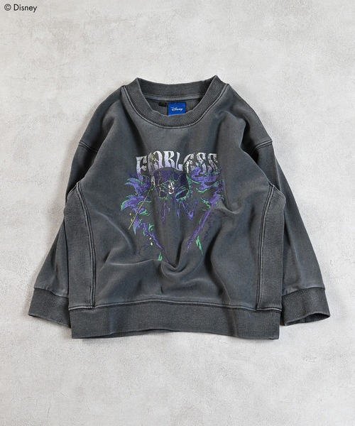 【最終値下】WALT DISNEY ピグメントスウェット　チャコール　　試着のみ セール】【Disney】別注ヴィランズピグメントスウェット（スウェット