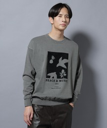 NANO universe | ヴィンテージライク エディトリアル デザインスウェット(スウェット)