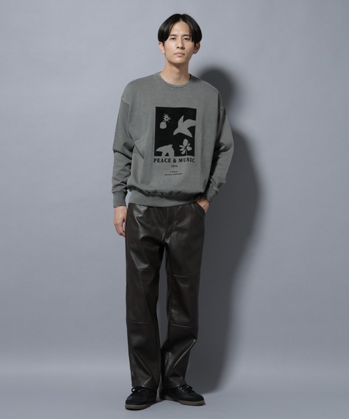 NANO universe(ナノユニバース)の「ヴィンテージライク エディトリアル デザインスウェット(スウェット・メンズ・チャコール/オフホワイト/ブラウン・L/M)」の21枚目の写真