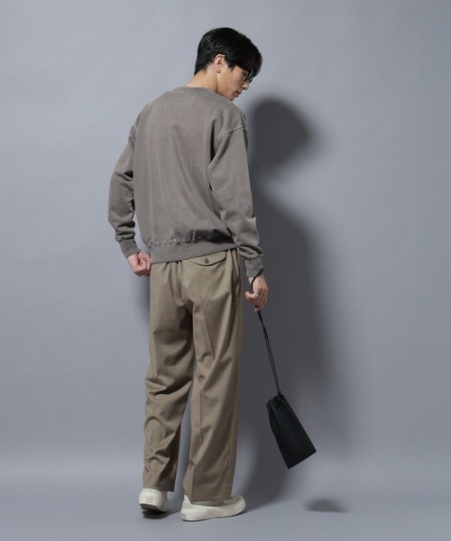 NANO universe(ナノユニバース)の「ヴィンテージライク エディトリアル デザインスウェット(スウェット・メンズ・チャコール/オフホワイト/ブラウン・L/M)」の10枚目の写真