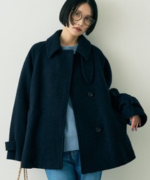 ピーコート（ブルー・ネイビー/青色系・ショート丈）ファッション通販