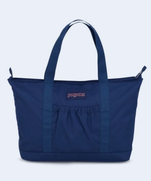 JANSPORT(ジャンスポーツ)の「【JANSPORT/ジャンスポーツ】DAILY TOTE 軽量 トートバッグ ジッパー開閉式 内側ポケット(トートバッグ・レディース・グレイッシュブルー/ネイビー/ブラック/スモークピンク・FREE)」の2枚目の写真