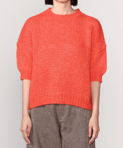 ROBERTO COLLINA（ロベルトコリーナ）の「roberto collina | メリノウール メランジクルーネックセーター WOMEN（ニット/セーター・レディース・オレンジ/ロイヤルブルー/ピンク系その他・S）」の9枚目の写真