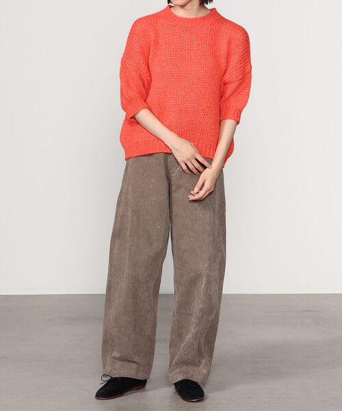 ROBERTO COLLINA（ロベルトコリーナ）の「roberto collina | メリノウール メランジクルーネックセーター WOMEN（ニット/セーター・レディース・オレンジ/ロイヤルブルー/ピンク系その他・S）」の13枚目の写真