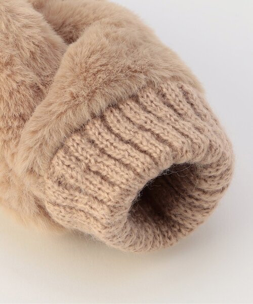 Ampersand（アンパサンド）の「ふわもちリボン手袋（手袋・キッズ・アイボリー/ベージュ/ラベンダー・95/120/140）」の12枚目の写真