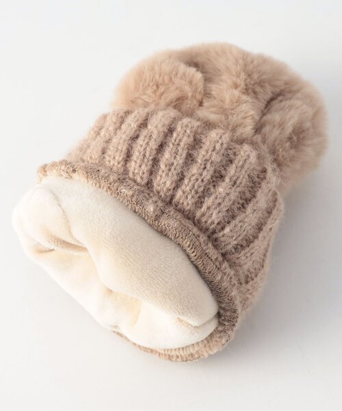 Ampersand（アンパサンド）の「ふわもちリボン手袋（手袋・キッズ・アイボリー/ベージュ/ラベンダー・95/120/140）」の13枚目の写真