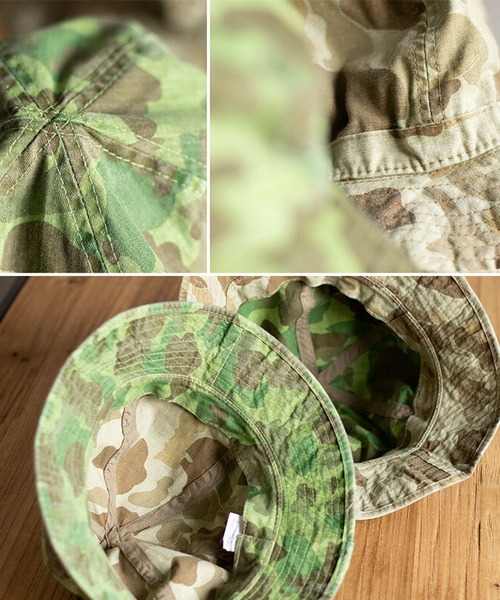 ８(eight)（エイト）の「M37ハット（ハット・メンズ・ブラウン系カモフラージュ/グリーン系カモフラージュ・7 1/4/7 1/2）」の12枚目の写真