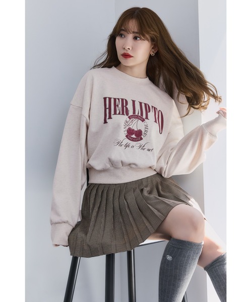 Classic Cherry Sweatshirt（スウェット）｜Her lip to（ハー