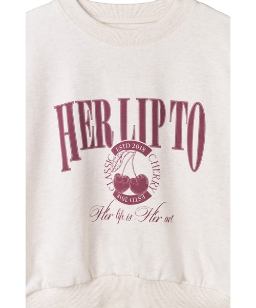 トップス herlipto Classic Cherry Sweatshirt Classic Cherry Sweatshirt（スウェット）｜Her lip to（ハー