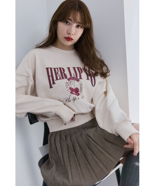 Classic Cherry Sweatshirt（スウェット）｜Her lip to（ハーリップ