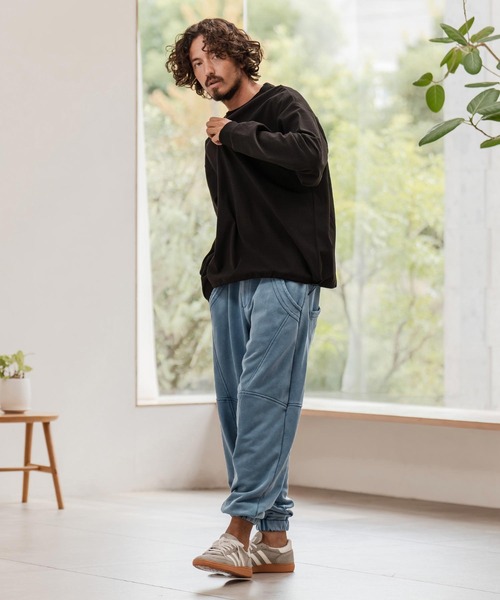 mp14293-裏毛フェード加工ジョガーパンツ(25180CM)（スウェットパンツ