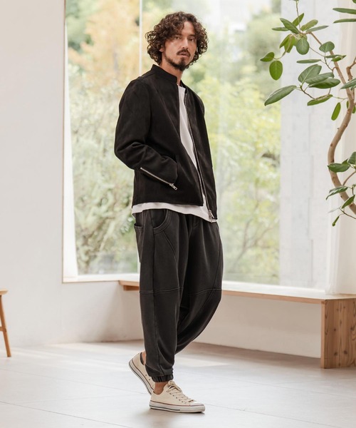 パンツ SRO mp14293-裏毛フェード加工ジョガーパンツ(25180CM)（スウェットパンツ