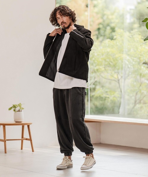 mp14293-裏毛フェード加工ジョガーパンツ(25180CM)（スウェットパンツ