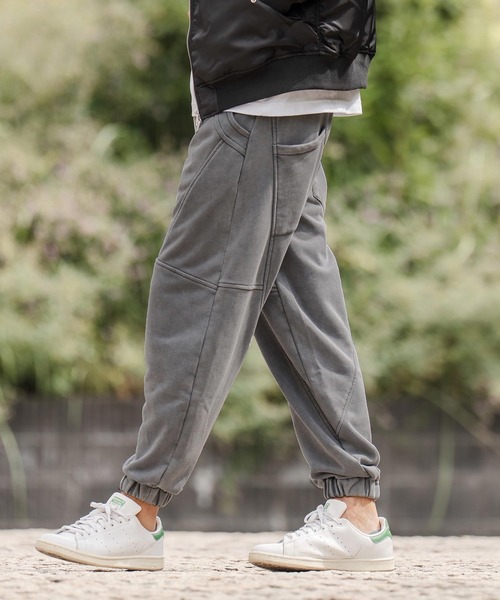 CAMBIO(カンビオ)の「mp14293-裏毛フェード加工ジョガーパンツ(25180CM)(スウェットパンツ・メンズ・ブラック/グレー/ブルー・S/M/L)」の13枚目の写真