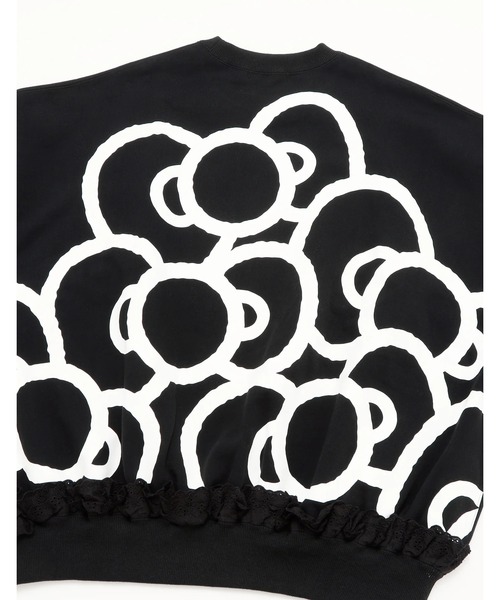 Little sunny bite（リトルサニーバイト）の「【8】【Little sunny bite】hello kitty x little sunny bite sweat top（スウェット・レディース・ホワイト/ブラック/ピンク・MEDIUM/SMALL）」の22枚目の写真