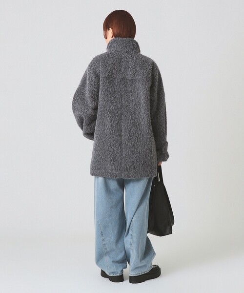 シャギースタンド カラー ハーフ コート（その他アウター）｜Ray BEAMS