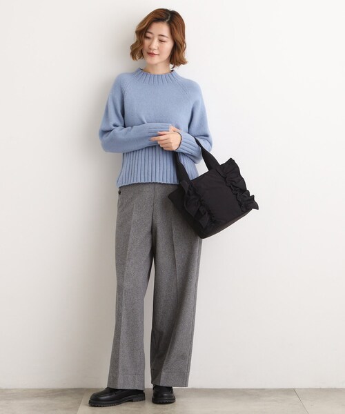 grove（グローブ）の「【撥水】縦フリル2WAYトート（トートバッグ・レディース・ダークグレー/ブラック/ブラウン系・00）」の15枚目の写真