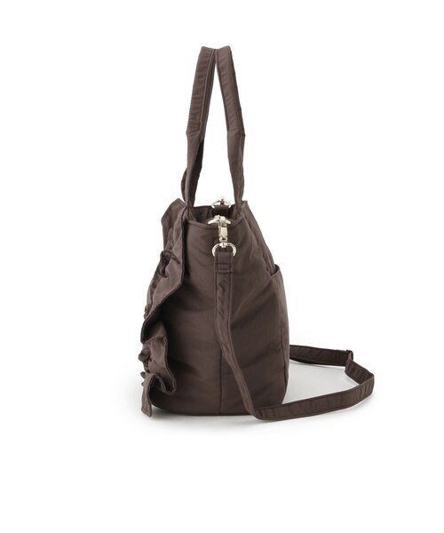 grove（グローブ）の「【撥水】縦フリル2WAYトート（トートバッグ・レディース・ダークグレー/ブラック/ブラウン系・00）」の11枚目の写真