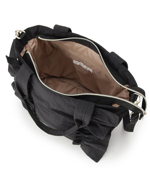 grove（グローブ）の「【撥水】縦フリル2WAYトート（トートバッグ・レディース・ダークグレー/ブラック/ブラウン系・00）」の5枚目の写真