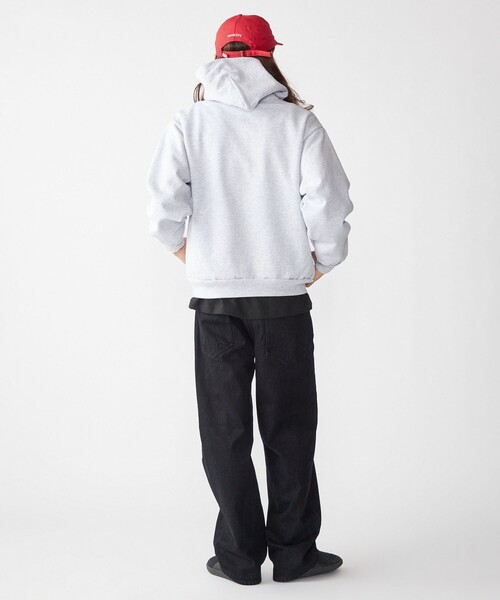 SHIPS（シップス）の「SHIPS×TAKE IVY:『TAKE NVY』カレッジロゴ スウェット フーディ（パーカー・メンズ・ライトグレー/ネイビー・SMALL/MEDIUM/LARGE）」の8枚目の写真