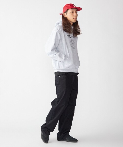 SHIPS（シップス）の「SHIPS×TAKE IVY:『TAKE NVY』カレッジロゴ スウェット フーディ（パーカー・メンズ・ライトグレー/ネイビー・SMALL/MEDIUM/LARGE）」の9枚目の写真