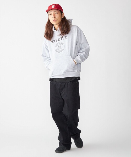 SHIPS（シップス）の「SHIPS×TAKE IVY:『TAKE NVY』カレッジロゴ スウェット フーディ（パーカー・メンズ・ライトグレー/ネイビー・SMALL/MEDIUM/LARGE）」の10枚目の写真
