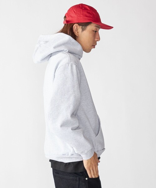SHIPS（シップス）の「SHIPS×TAKE IVY:『TAKE NVY』カレッジロゴ スウェット フーディ（パーカー・メンズ・ライトグレー/ネイビー・SMALL/MEDIUM/LARGE）」の16枚目の写真