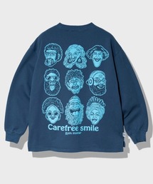 gym master/ジムマスター 10.3oz carafree smile スウェットビッグTee