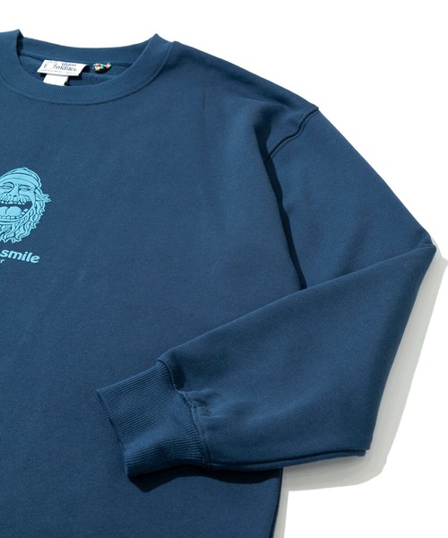 gym master(ジムマスター)の「gym master/ジムマスター 10.3oz carafree smile スウェットビッグTee(スウェット・メンズ・ライトグレー/マスタード/ブルー系その他/ブラック・MEDIUM/LARGE/X-LARGE)」の7枚目の写真