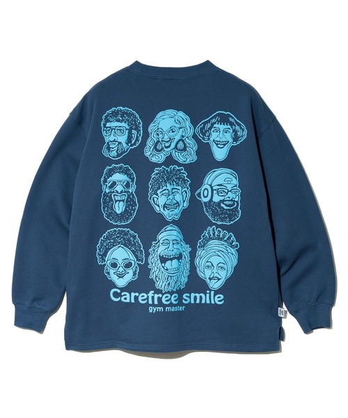 gym master(ジムマスター)の「gym master/ジムマスター 10.3oz carafree smile スウェットビッグTee(スウェット・メンズ・ライトグレー/マスタード/ブルー系その他/ブラック・MEDIUM/LARGE/X-LARGE)」の12枚目の写真